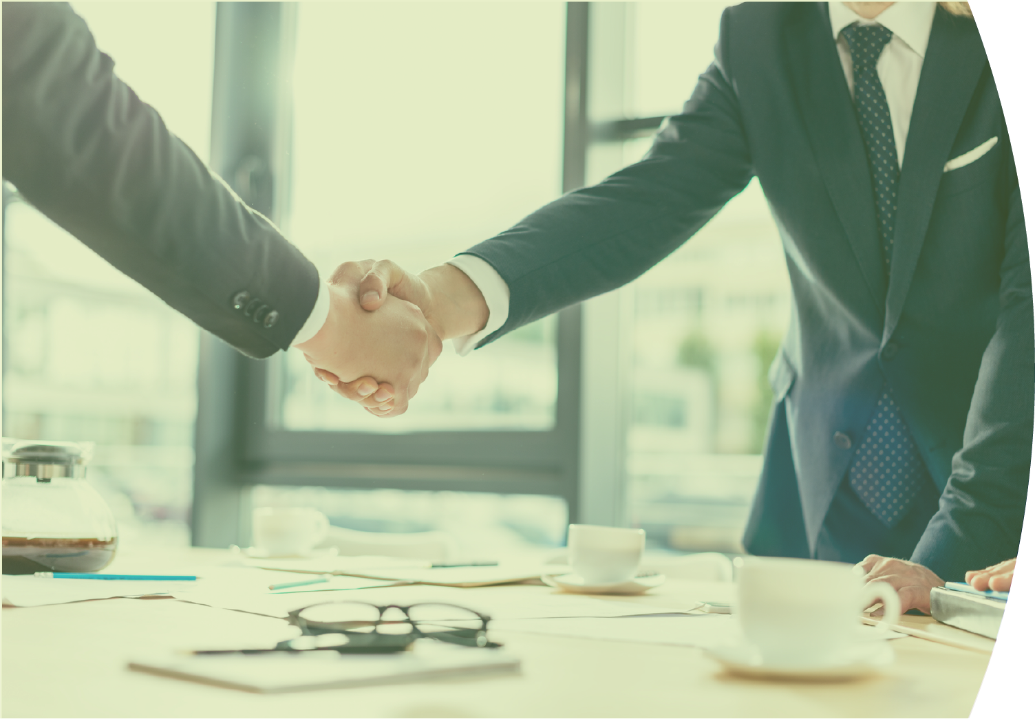 nitra services business handshake